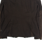 PAMELA HENSON Womens Blazer Jacket Brown S