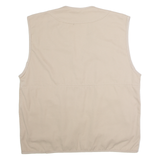 OCCHI & BELLI Utility Mens Gilet Beige Twill 2XL