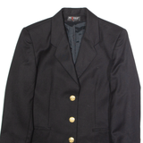 MIREILLE Womens Blazer Jacket Black Wool UK 10