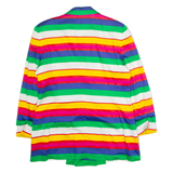 PRESTIGE Womens Blazer Jacket Blue 90s Striped UK 12