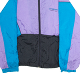 O'BRIAN Mens Shell Jacket Purple 90s Colourblock L