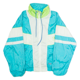 SUN SET Sport Mens Shell Jacket Blue 90s Colourblock M