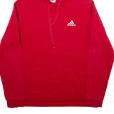 ADIDAS Mens Red Hoodie L