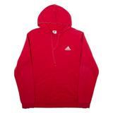 ADIDAS Mens Red Hoodie L