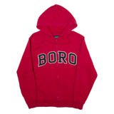 JANSPORT Mens Red Hoodie Full Zip S