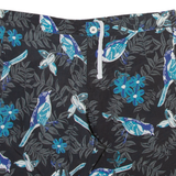 DICKIES Mens Swimming Shorts Grey Floral L W34