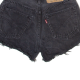 LEVI'S 501 Womens Denim Shorts Grey XS W26