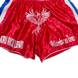 KRU RICK LEWIS Mens Sports Shorts Red Relaxed L W28