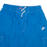 NIKE Mens Cargo Shorts Blue Relaxed L W30
