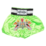 Thai Boxing Mens Sports Shorts Green Relaxed L W24