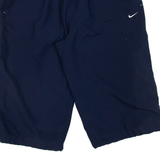 NIKE Mesh Lining Mens Pedal Pushers Shorts Blue Relaxed L W28