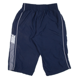 NIKE Mesh Lining Mens Pedal Pushers Shorts Blue Relaxed L W28