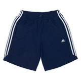 ADIDAS Mesh Lining Mens Sports Shorts Blue Relaxed M W30