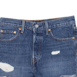 LEVI'S 501 BIG E Womens Denim Shorts Blue Relaxed XS W26