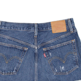 LEVI'S 501 BIG E Womens Denim Shorts Blue Relaxed XS W26