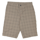 DICKIES Mens Workwear Shorts Grey Check M W30
