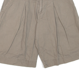 ESSENTIEL Pleated Womens Casual Shorts Grey Relaxed S W28