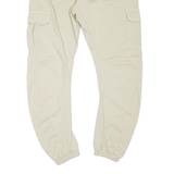 URBAN CLASSICS Cargo Womens Trousers Beige Slim Tapered W32 L28