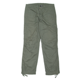 ARTIME Womens Trousers Green Regular Straight W34 L32