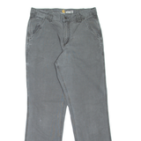 CARHARTT Workwear Mens Trousers Grey Relaxed Tapered W32 L32
