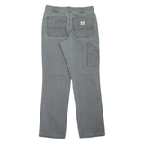 CARHARTT Workwear Mens Trousers Grey Relaxed Tapered W32 L32