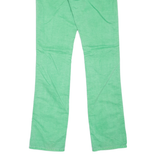 RALPH LAUREN Madison Womens Trousers Green Slim Straight Linen W29 L33