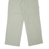 KINGFIELD Cargo Womens Trousers Beige Loose Straight Linen W28 L30
