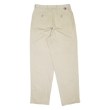 TOMMY HILFIGER Chino Mens Trousers Beige Relaxed Tapered W32 L32