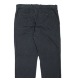 TOMMY HILFIGER Chino Mens Trousers Black Regular Tapered W34 L32