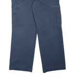DICKIES Cargo Workwear Mens Trousers Blue Loose Straight W38 L32