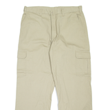 DICKIES Cargo Workwear Mens Trousers Beige Loose Straight W38 L32