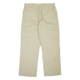 DICKIES Cargo Workwear Mens Trousers Beige Loose Straight W38 L32