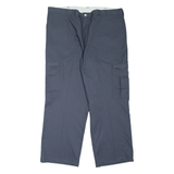 DICKIES Cargo Workwear Mens Trousers Grey Loose Straight W42 L29