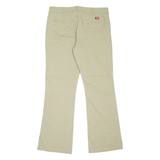 DICKIES Workwear Womens Trousers Beige Slim Bootcut W34 L33