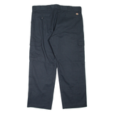 DICKIES Cargo Workwear Mens Trousers Black Relaxed Straight W40 L30