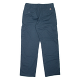 DICKIES Cargo Workwear Mens Trousers Blue Regular Tapered W32 L32