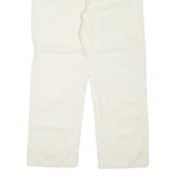 DICKIES Carpenter Workwear Mens Trousers Cream Relaxed Straight W40 L32
