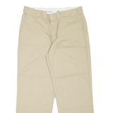 DICKIES Workwear Mens Trousers Beige Relaxed Straight W36 L30