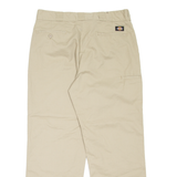 DICKIES Workwear Mens Trousers Beige Relaxed Straight W36 L30