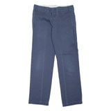 DICKIES Workwear Mens Trousers Blue Slim Straight W30 L32