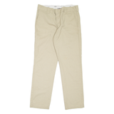 DICKIES Workwear Mens Trousers Beige Slim Straight W34 L32