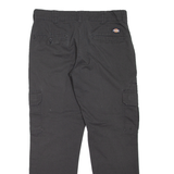 DICKIES Cargo Style Workwear Mens Trousers Black Regular Straight W32 L30