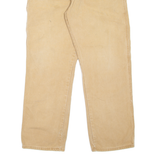 DICKIES Carpenter Workwear Mens Trousers Beige Regular Straight W38 L32