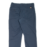 DICKIES Workwear Womens Trousers Blue Slim Tapered W33 L32