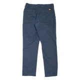 DICKIES Workwear Womens Trousers Blue Slim Tapered W33 L32