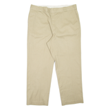 DICKIES Workwear Mens Trousers Beige Regular Straight W42 L30