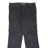 DICKIES Cargo Style Workwear Womens Trousers Black Relaxed Straight W36 L31