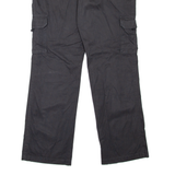 DICKIES Cargo Style Workwear Womens Trousers Black Relaxed Straight W36 L31