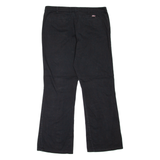 DICKIES Workwear Womens Trousers Black Slim Bootcut W34 L30