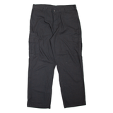 DICKIES Cargo Style Workwear Mens Trousers Black Relaxed Straight W38 L32